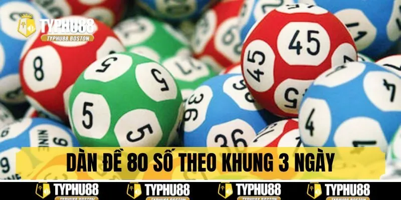 Đánh dàn đề 80 số theo khung 3 ngày
